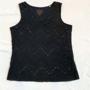 Chico's Sleeveless V-Neck Blouse, Size 12